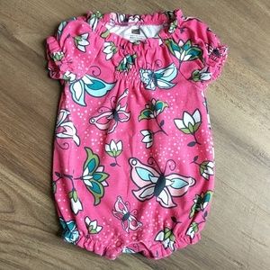 Tea butterfly romper